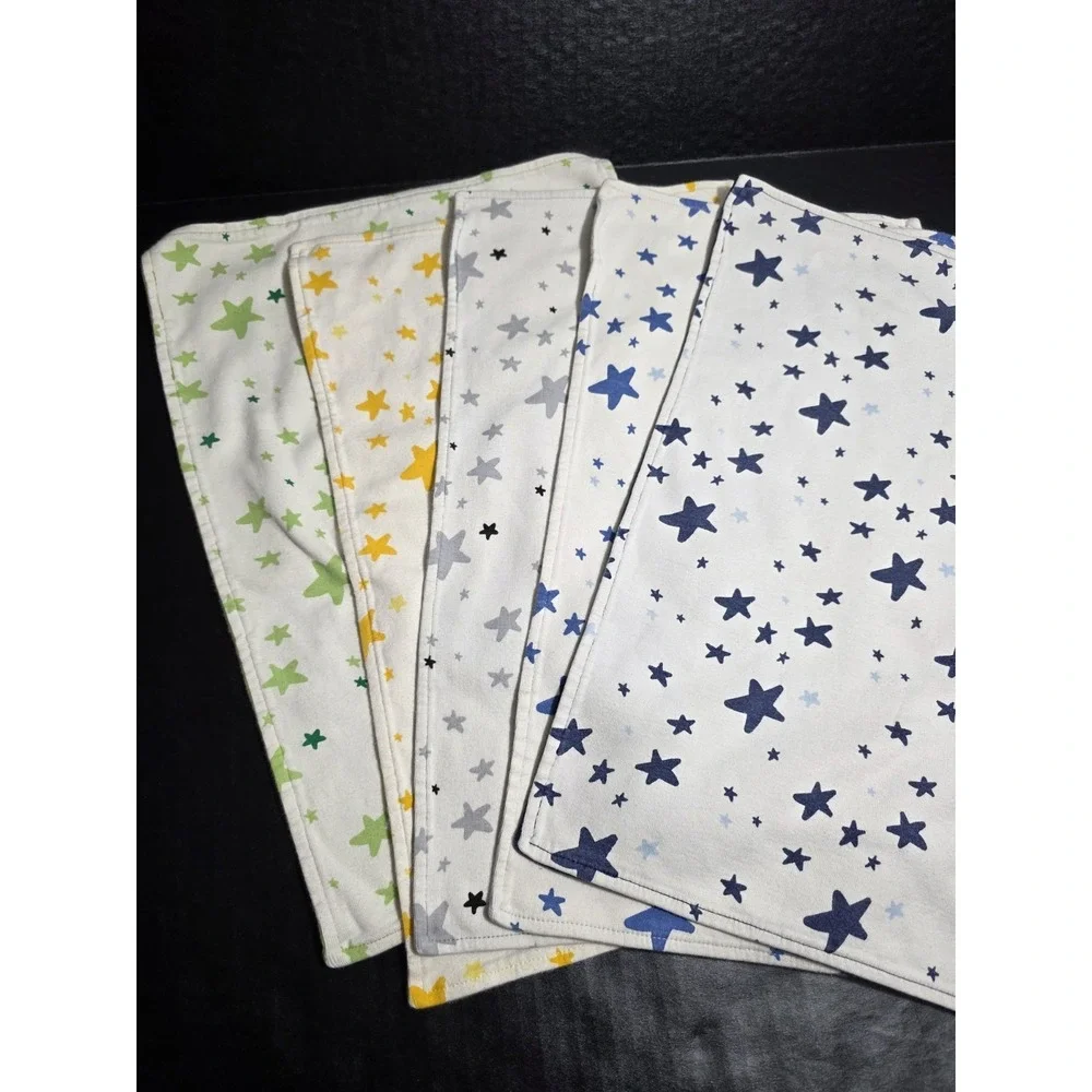 Moon and Back Hanna Andersson Burp Cloths Set Of 5 Organic Cotton Lovey Blankets
